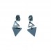 double triangle stainless steel earrings