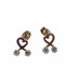 close heart stainless steel earrings